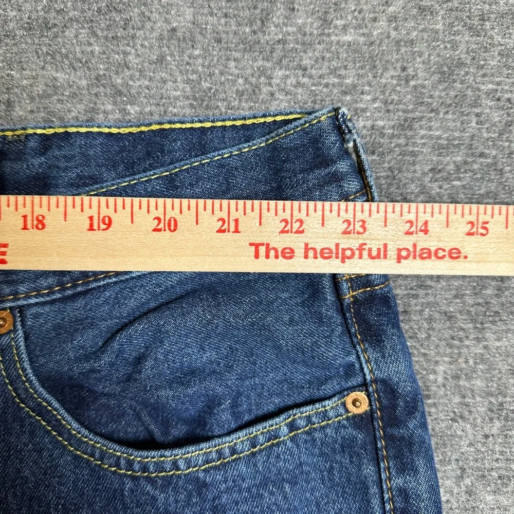 Levis 550 Relaxed Fit Tapered Leg Jeans Dark Wash Blue Denim Mens 46x29